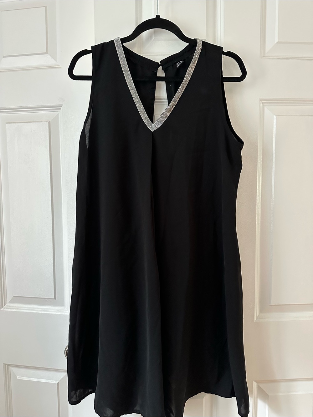 SHEIN Black Dress with Silver Trim